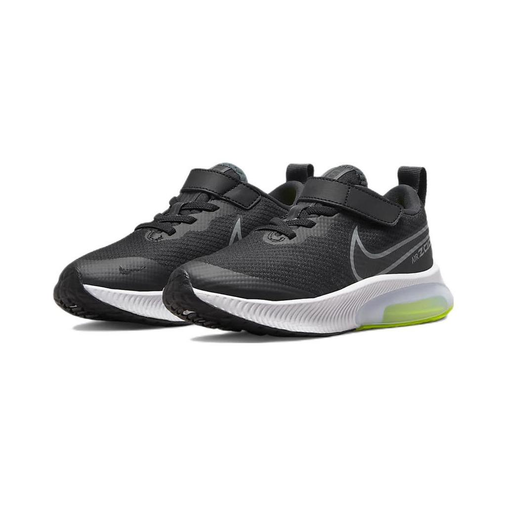 Nike Air Zoom Arcadia Abrasion Resistant Low Top Running Shoes Black White Green Children Aged 3 7 Years Old CK0714-010