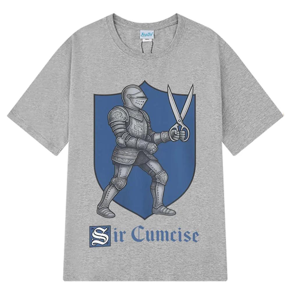 Herren Mode Sir Cumcise Harajuku Muster Gedruckt 100% Reine Baumwolle Kurzarm T-Shirt Hiphop Mode Freizeitkleidung