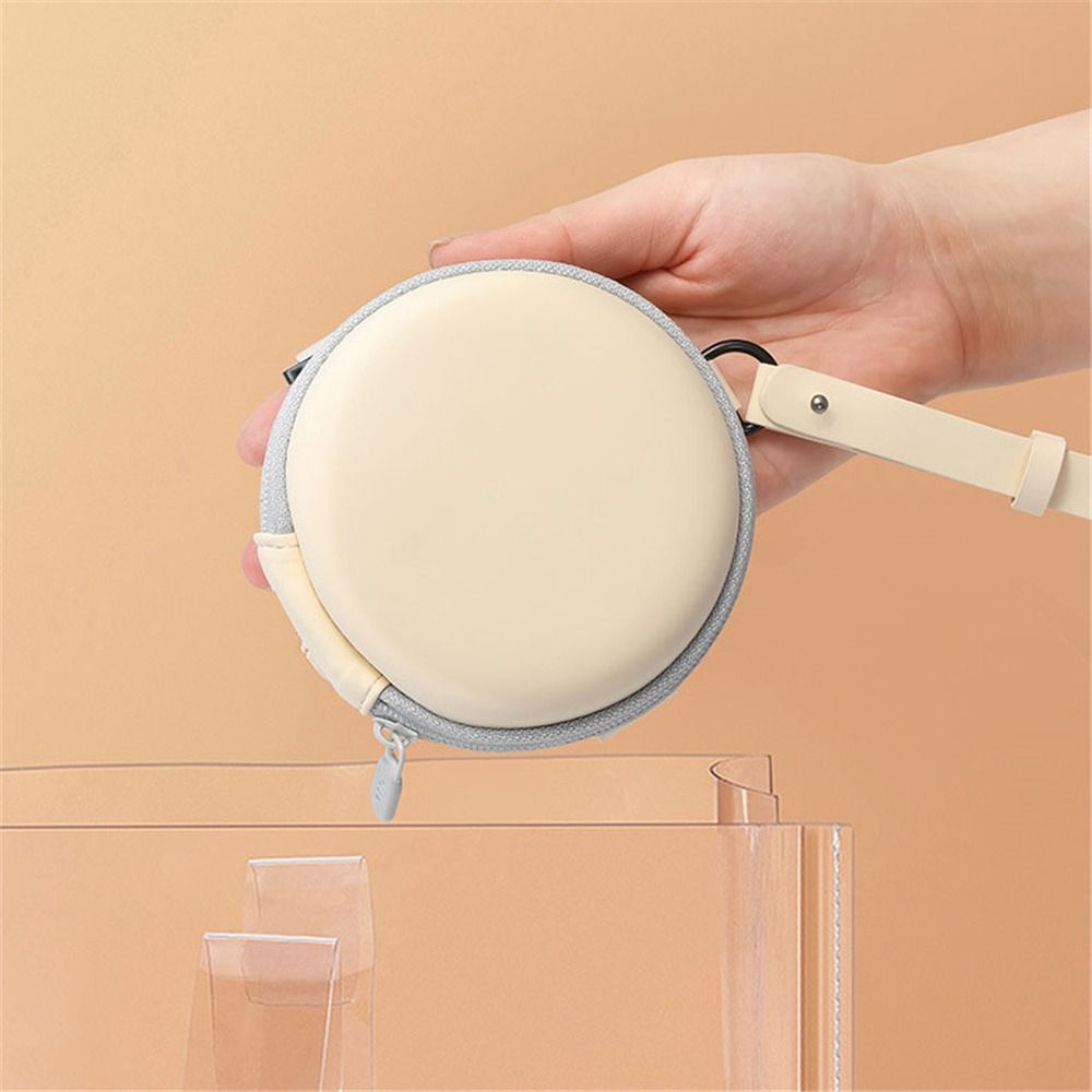 Round Folding Glasses Case Zipper Foldable Sunglasses Storage Case Eyewear Case   Travel