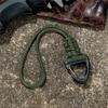 Survival Backpack Triangle Buckle High Strength Camping Hiking Key Ring Paracord Lanyard Keychain