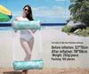 New Arrival Adult Inflatable PVC Water Lounger - Striped Mesh Floating Hammock