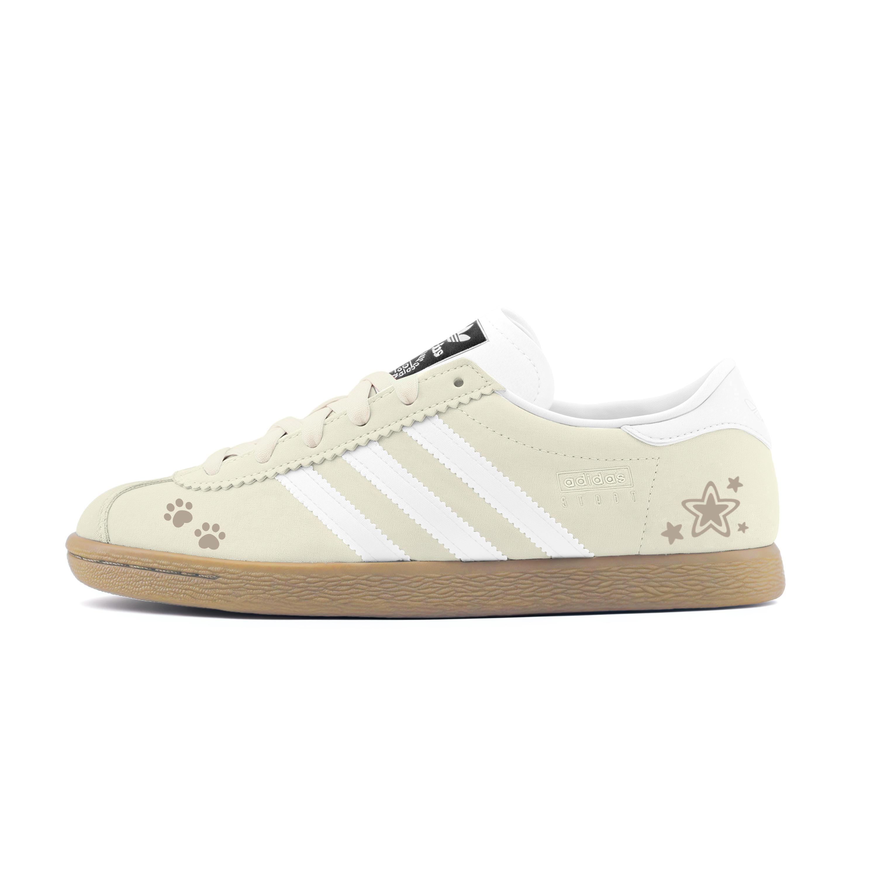 

Adidas Originals Stadt Stars Milk Crisps Abrasion Resistant Low top German Army Trainers Unisex Beige JR6343(Team658-) 36