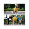 Windproof Waterproof Dog Warm Coat, High Collar Reflective Strip Pet Outdoor Vest, Color Block Dog Jacket for Camping Hiking