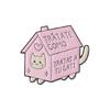 Adorable Cartoon Cats Pin Elegant Lapel Badge Accessory Stylish Alloy Brooch For Clothing Bags And Hat Decorations