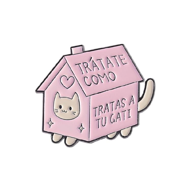 

Adorable Cartoon Cats Pin Elegant Lapel Badge Accessory Stylish Alloy Brooch For Clothing Bags And Hat Decorations
