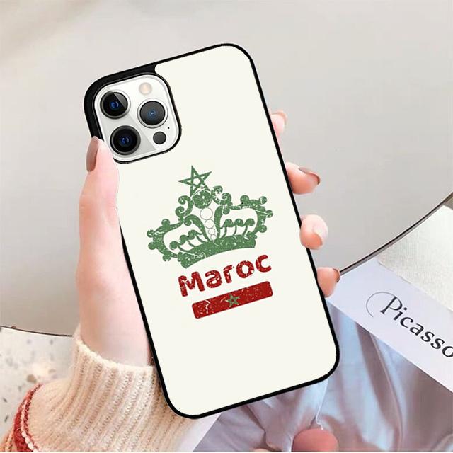 Morocco Flag Coat Of Arms Phone Case For iPhone 17 Air 16 15 14 13 12 Pro Max Plus Max Cover Shell coque