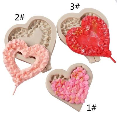 Cake Mold Diamond Love Lollipop Silicone Mold Coral Sugar Love Mold Fondant Chocolate Mold