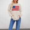 Autumn and winter new Temu hot sale round neck independence day holiday hot sale fashion sweater women