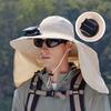 USB Charging Solar Fan Hat Quick Dry Bucket Hat Fashion Men Sun Hat  Summer