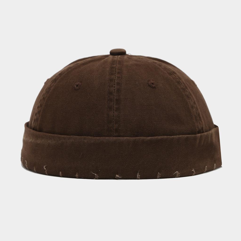 

Vintage Cotton Dad Hat With Waterwash Finish For Streetwear And Sun Protection коричневий