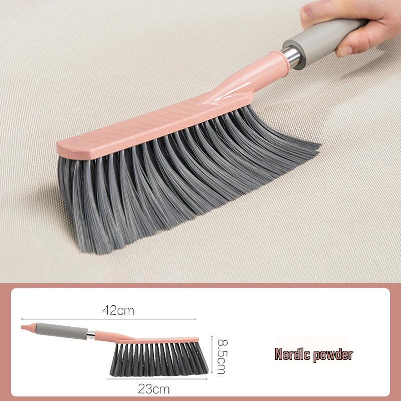 Large Soft Bristle Bed & Sofa Sweeping Brush with Long Handle for Bedroom Cleaning