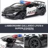 1:36 Ford Mustang Police Car Model Toy Alloy Diecasts Dodge Vehicles Model Simulation Car with Pull Back Collection Kids Gifts