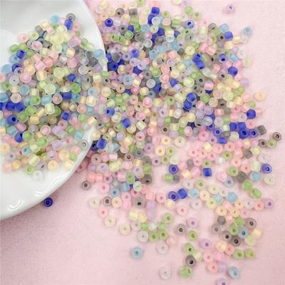 200pcs 2.8*2.7mm Acrylic Cream Rice Beads For Necklace Earrings Jewelry Making Fashion Loose Beads Handcraft Material