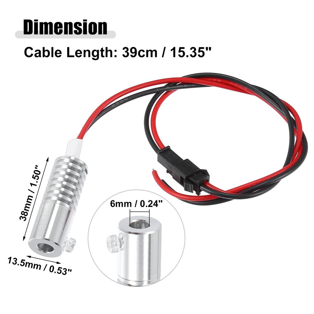 ACROPIX Lichtquelle Leuchte für DIY Auto 6mm 2W LED Aluminium Weiß 1 Stück