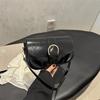 Retro simple small bag women's 2025 spring new trendy fashion messenger bag texture foreign style underarm small square bag