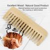 2Pcs/Set Natural Bamboo Wooden Comb Anti-Static Afro Fork Combs Beard Comb Men Women Anti-static Hair Wooden Comb Hair Styling C