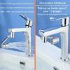 1440 Kitchen Scalable Metal Faucet Aerator Bathroom Tap Splash-proof Bubbler Faucet Filter Nozzle Tap Saving Water Extender