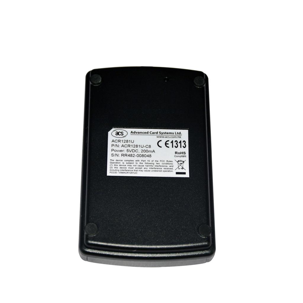 USB ISO 14443 13.56MHz Mobile Proximity Contactless Smart RFID Card Reader Writer ACR1281U-C8