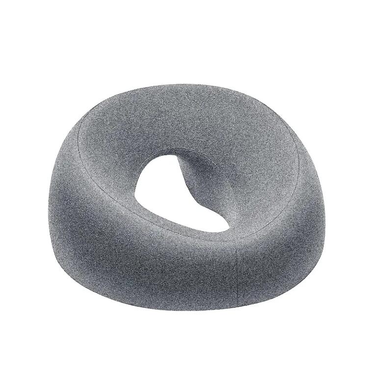 

Face Down Pillow for Prone Face Down Resting Comfort Memory Foam Ergonomics Home Massage Headrest for Beauty Salon серый