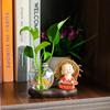 Home Decor Resin Crafts: Creative Monk Flower Vase for Office Desk