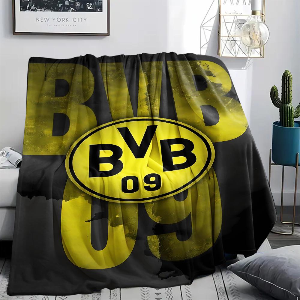 1 Peça Cobertor de Flanela com Estampa BVB, Alta Qualidade Todas as Estações, Decoração de Casa, Calor e Conforto, Perfeito para Presentes de Natal