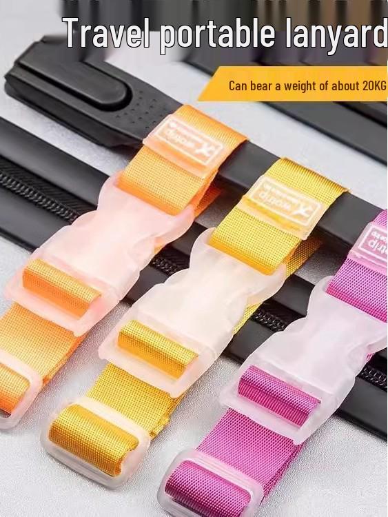 Portable Travel Strap: Luggage & Backpack Buckle with External Hook for Suitcases