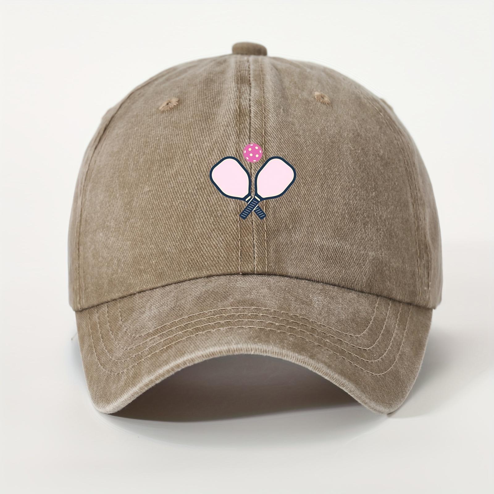 

Racquet printed baseball cap, fun outdoor sports for men and women, running duckbill cap, simple style