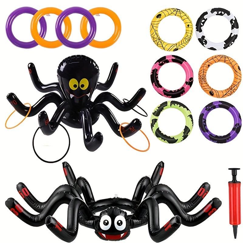 

Inflatable Octopus Ring Toss Game Eight-Arm Throwing Ring A Fun Outdoor Activity for Easter Halloween and Holiday Parties чёрный