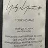 Yohji Yamamoto POUR HOMME 22AW HE-C09-100 Black Drape Coat coat 2 blackUsed