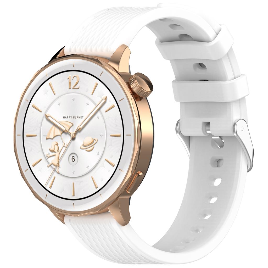 Klassisches 18mm Silikonarmband Anzug für OPPO Watch X3 Mini X2 mini Hautfreundliches Silikonarmband mit Diamantmuster