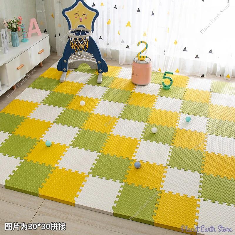 16Pcs Puzzle Mat for Children Kids Carpet Mats EVA Foam Rug Room Activities Mat for Baby Children Room Activities Mat 30*30*1cm