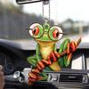 New Exciting Green Frog Car Charm Adorable Acrylic Keychain Home Decor Accessory