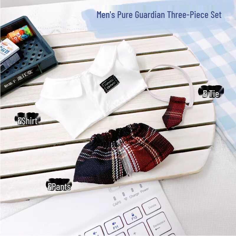 

Комплект детской одежды из хлопка в стиле колледжа - Включает рубашку-униформу, кожаную куртку и пальто для мальчиков и девочек (10см-20см) 10cm