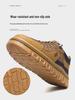 Men's Waterproof Leather Slip-on Casual Sneakers, Autumn Fashion, Versatile Thick-soled Sport Shoes