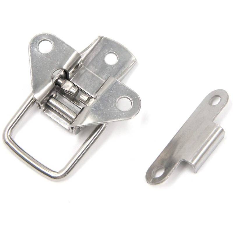 5pcs Stainless Steel Hasp Toggle Latch Mini Clamps Box Clasp Buckle Trunk Latch Catches Cabinet Latch Hasp Toolbox Toggle Lock