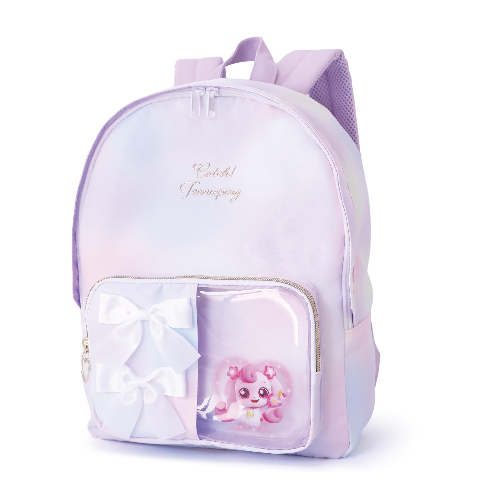 

Рюкзак NOVATRAIL Tinipin Hatchupin для дівчат, Секретний улов! Легкий значок-шпилька для дітей, ідеально підходить для школи, дитячого садка та прогулянок, милий подарунок (Рай