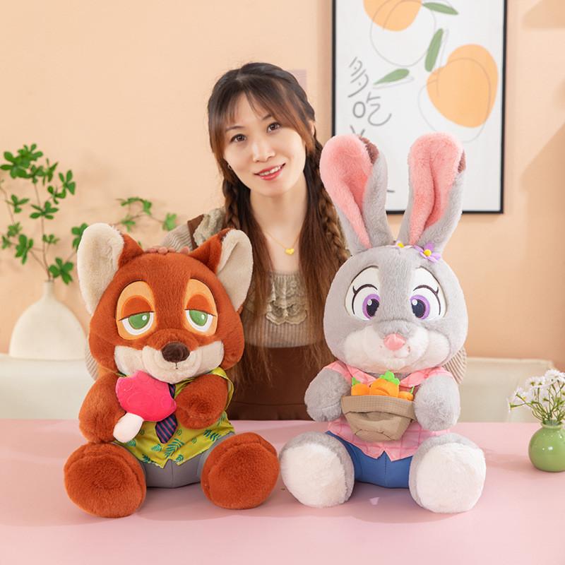 Zootopia Nick And Judy Plush Toys With Pp Cotton Filling For Kids And Teens