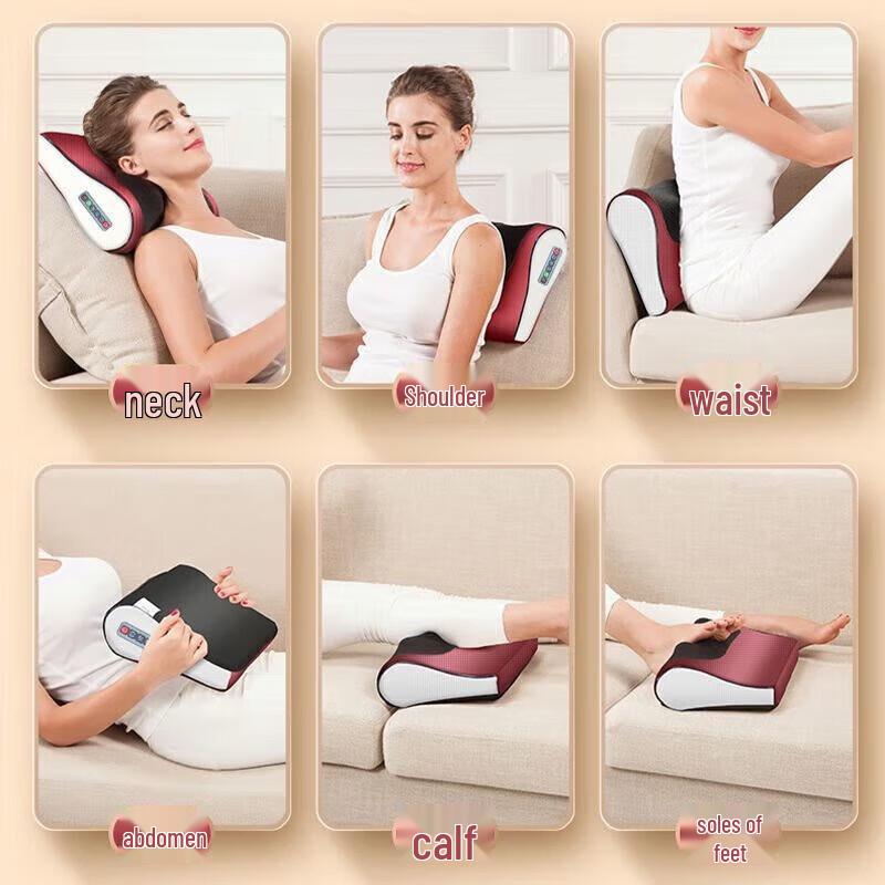Aux Multifunction Neck & Shoulder Massager Pillow