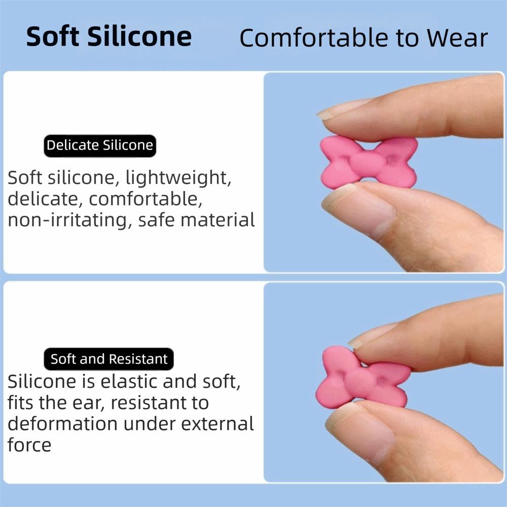 2Pcs Anti-slip Eyeglass Frame Decor Soft Silicone Eyeglass Ear Hooks Glasses Ear Grips  Daily Wear