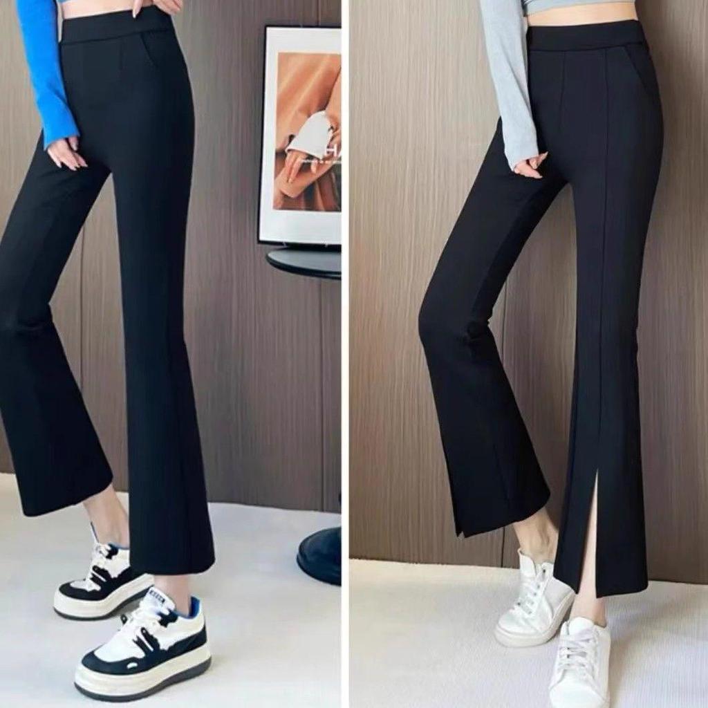 Women's High-Waisted Versatile Elastic Waist Casual Pants