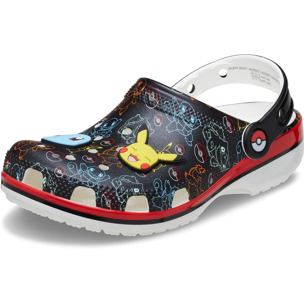 Crocs Kids Pokemon Print Classic 20cm Clog, Multi,
