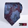 Wine Red Jacquard Tie for Men - Formal Business, Wedding, and Groom 8cm Executive Style