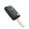 Flip Folding Cae Key Case Blank Shell for Peugeot 107 207 307 307S 308 407 607 2006 for Citroen C2 C3 C4 C5 C6 C8