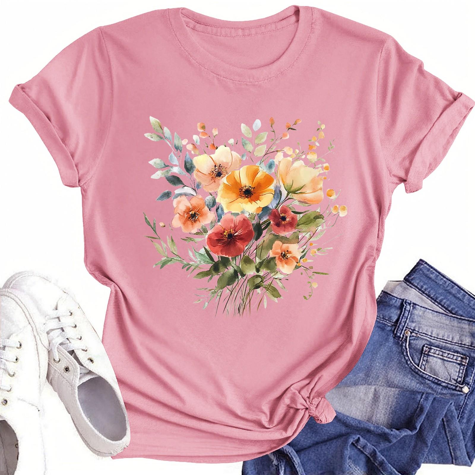 

Футболки с короткими рукавами для женщин, модные топы, легкие и мягкие повседневные летние наряды, одежда XXL розовый