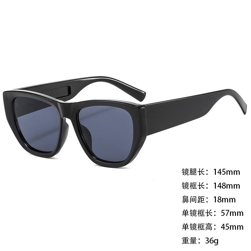 Foreign Trade Sunglasses Wide Legs Big Frame Vgo88 Men'S And Women'S Jelly Color Personalized Uv400 Sunglasses
