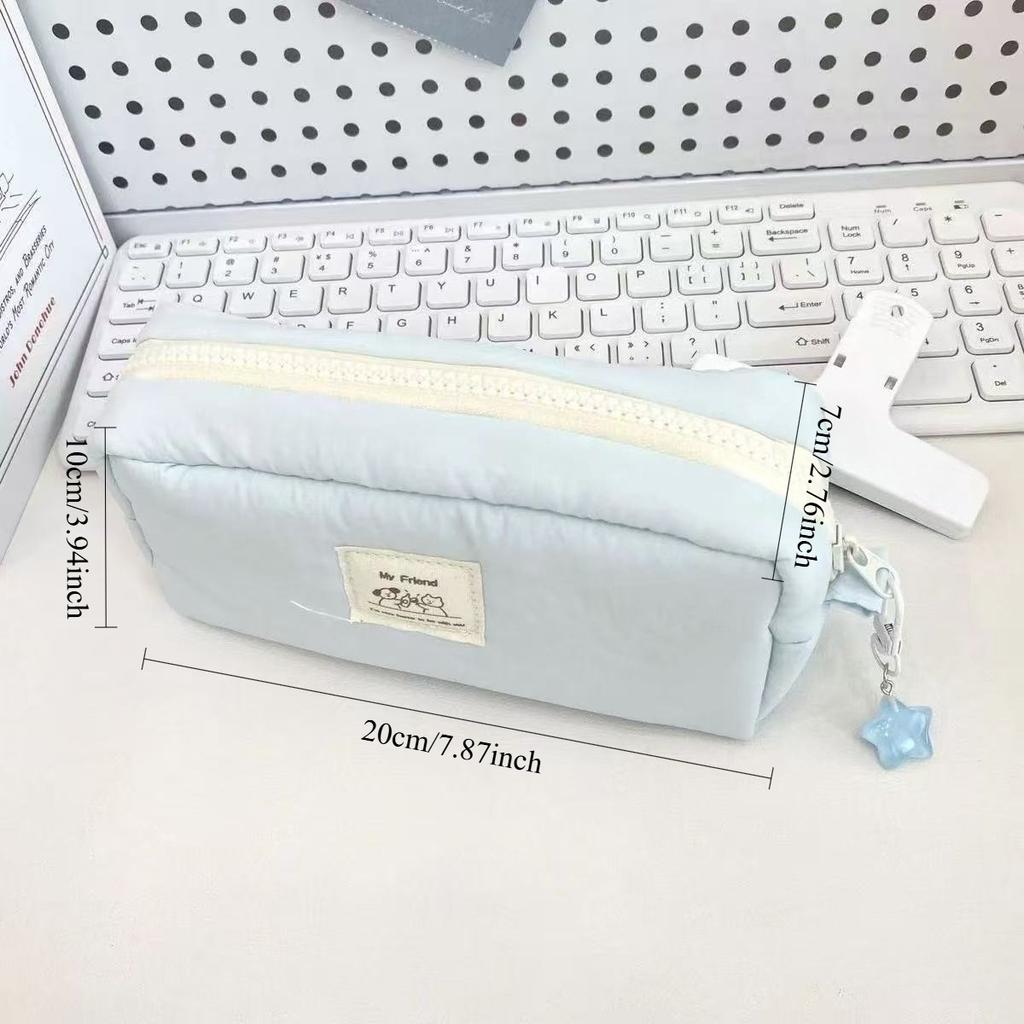 Large Capacity Minimalist Pencil Case Suitable for School & Office - Spacious Color Organizer Box for Students &, Portable Pen Holder