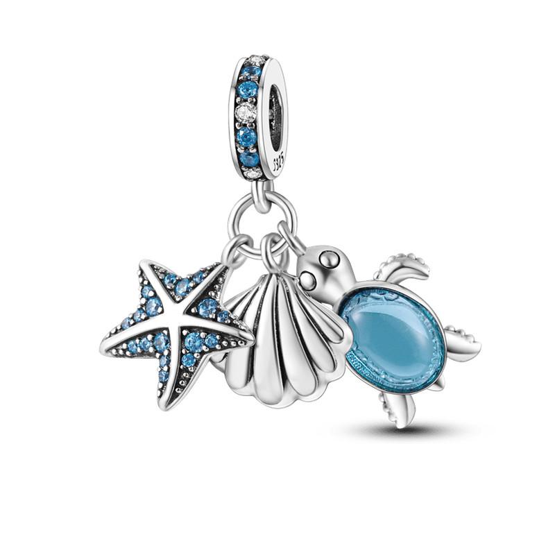 New Charm Copper Glow Firefly Travel Airplane Cat Paw Dragon Bead Fit Bracelet Bangle Necklace Diy Jewelry