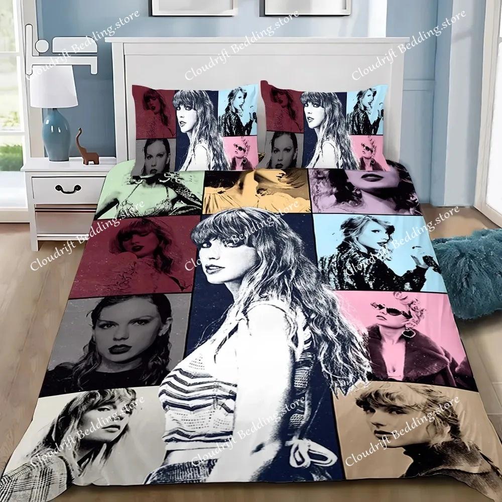Top Stream Singer t-Taylor Bed Covers Bedding Set,T-Swizzle Cover Modern Printed ,Birthday Gifts king Queen Size Boys Adult