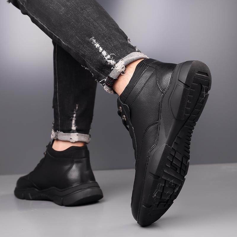 Fashion Non-Slip Warm Snow Boots Comfortable Outdoor Walking Boots for Men Fashion Sneakers New Men's Winter Boots Low Top Casual Shoes