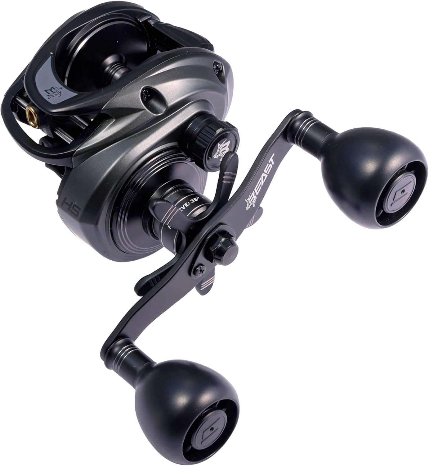 Beast LP Beast 300 High Gear Baitcasting Reel Low Profile Bass Saltwater Monster Fish Big Game Left-Handed [Used] чёрный
